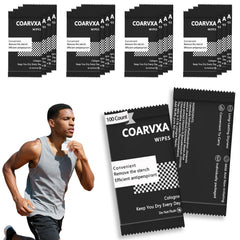 COARVXA Black Cologne Body Wipes box with 100 wipes for long-term use
