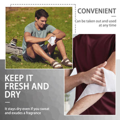 Travel-friendly COARVXA packaging keeps wipes clean in a bag