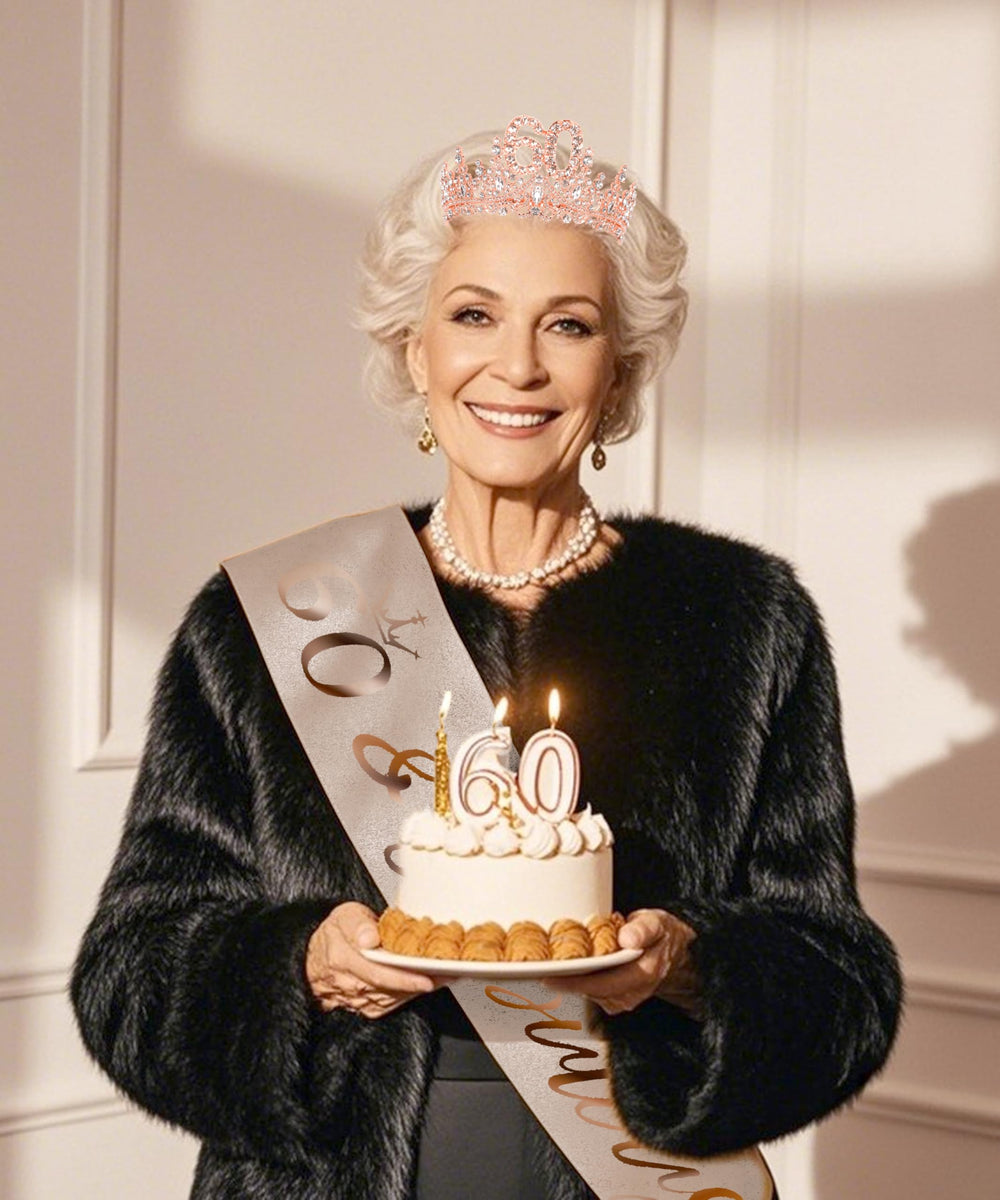 COCIDE 33-inch sash offers a comfortable fit at 60th birthday parties.