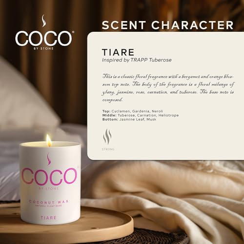 COCO by Stone hand-poured scene, artisanal craft and consistent burn performance.
