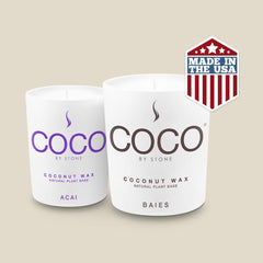 COCO by Stone vegan cruelty-free icon, ethical choice for home fragrance.