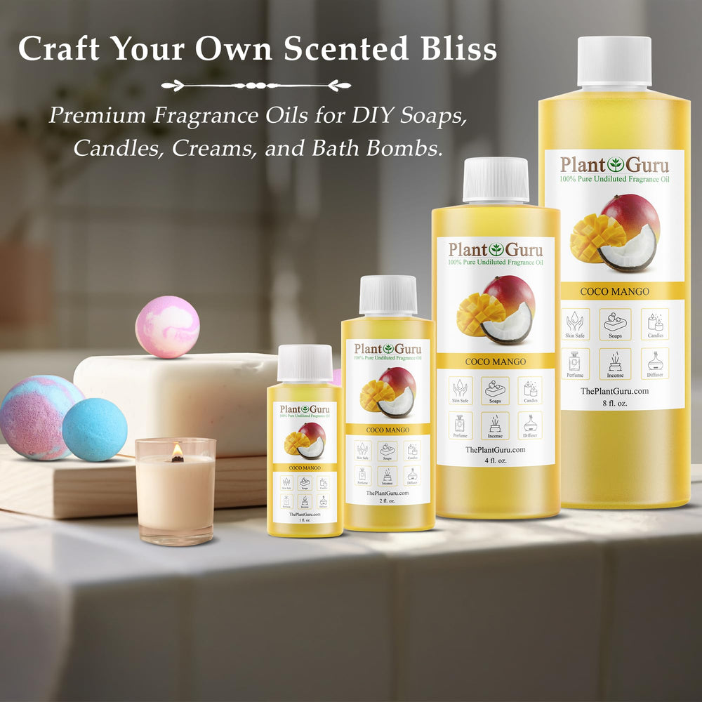 Packaging and ingredients layout for Coco Mango oil