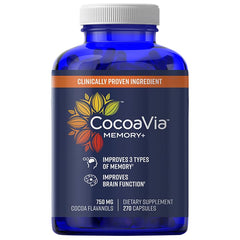 CocoaVia Memory+ bottle on white background