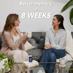 Vegan, plant-based brain health supplement concept.