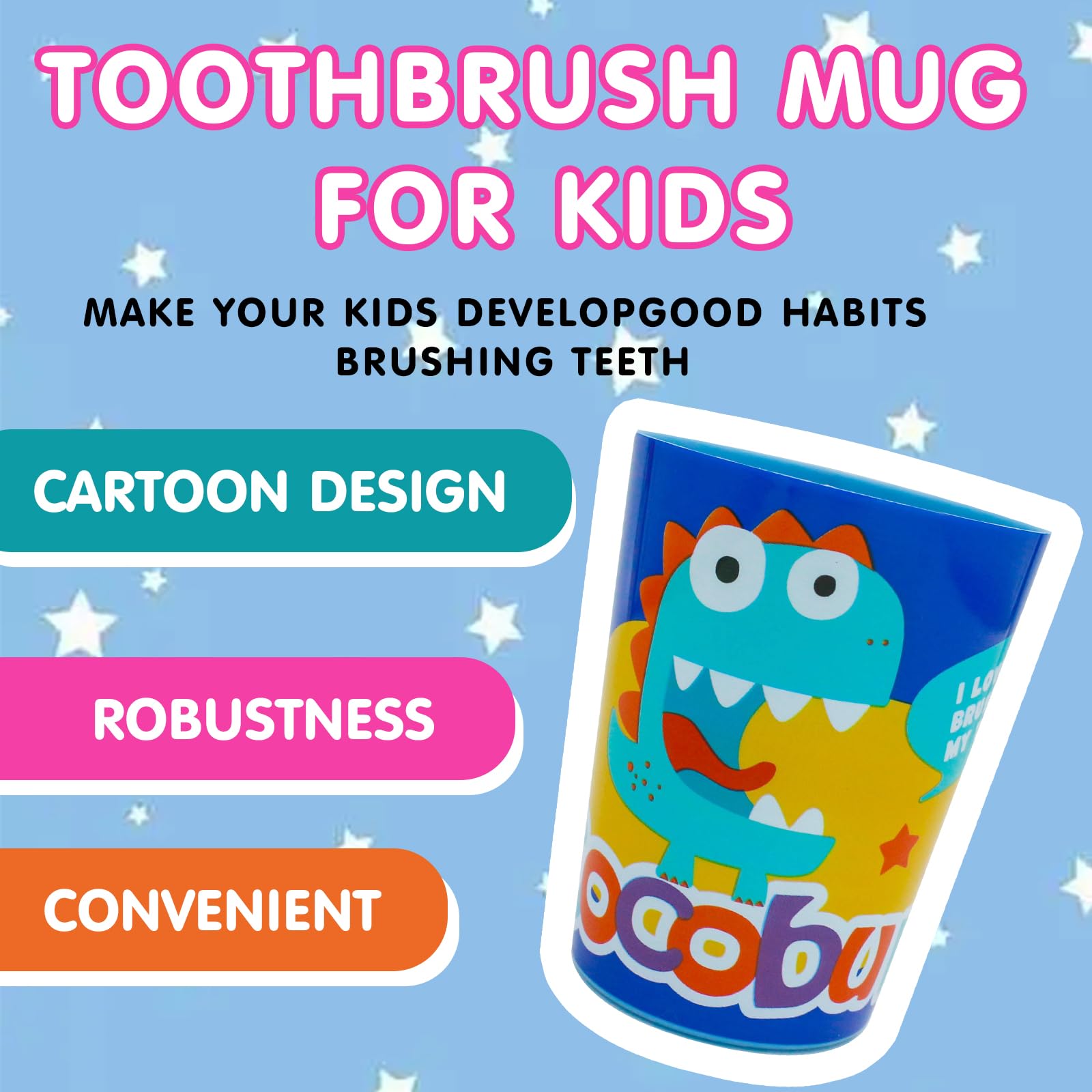 Kid's toothbrush with ergonomic small head and soft bristles