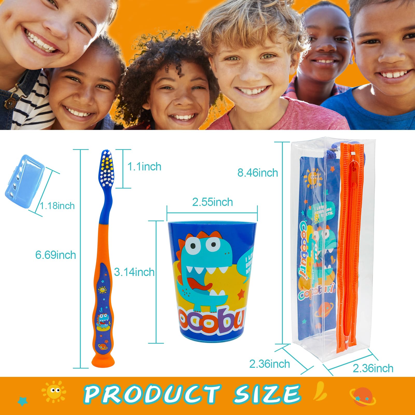 Toothbrush guard cap for COCOBURI kids toothbrush