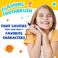 COCOBURI kids toothbrush pack of 2 in packaging and use