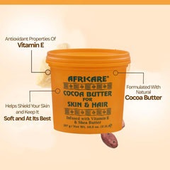 Softening skin routine with COCOCARE Africare Cocoa Butter.