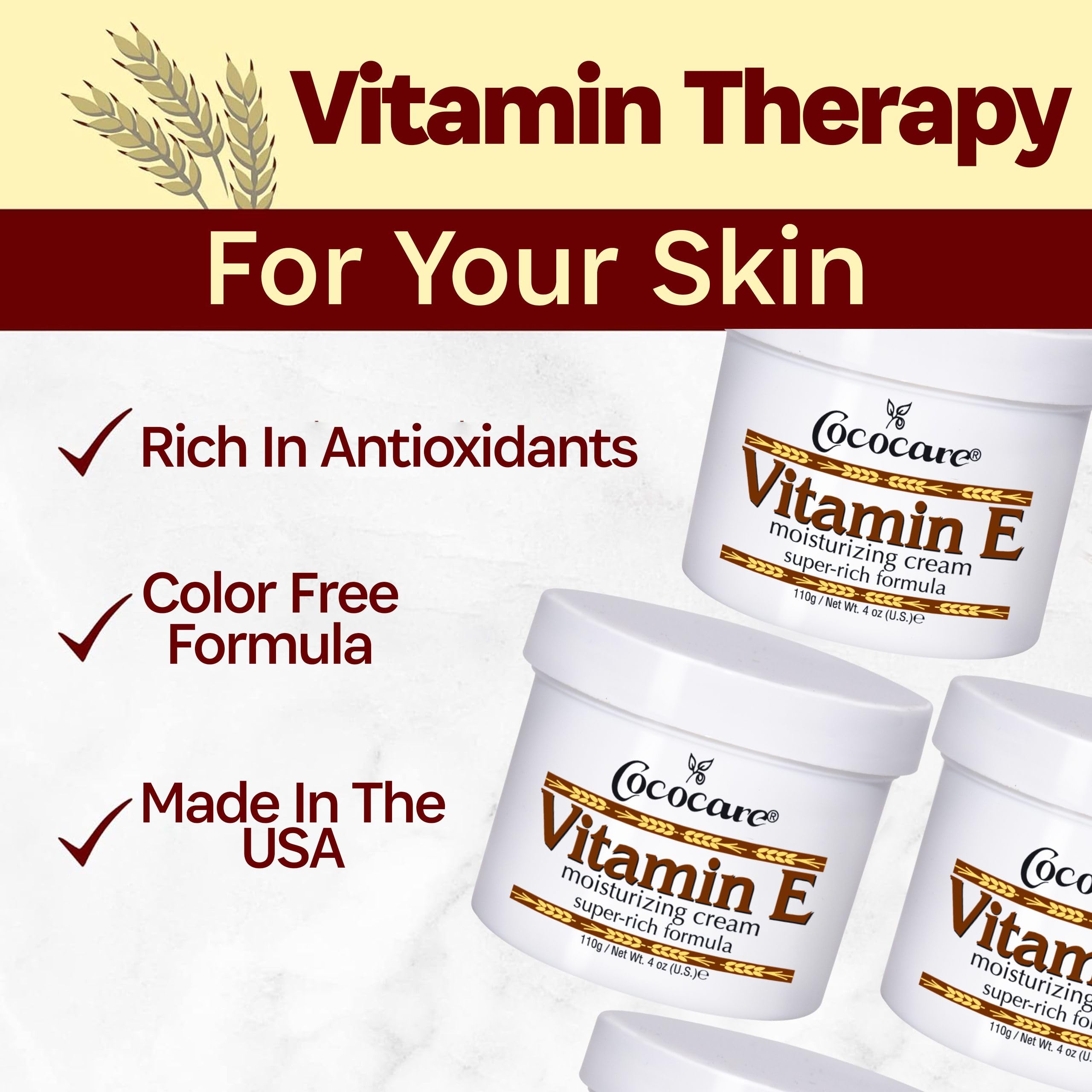 Close-up of applying Cococare Vitamin E moisturizing cream