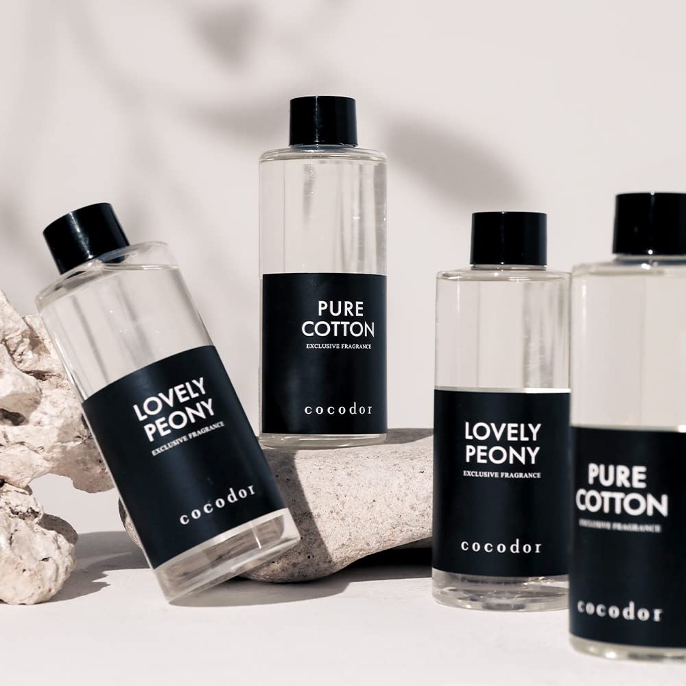 Close-up of premium diffuser oil for April Breeze