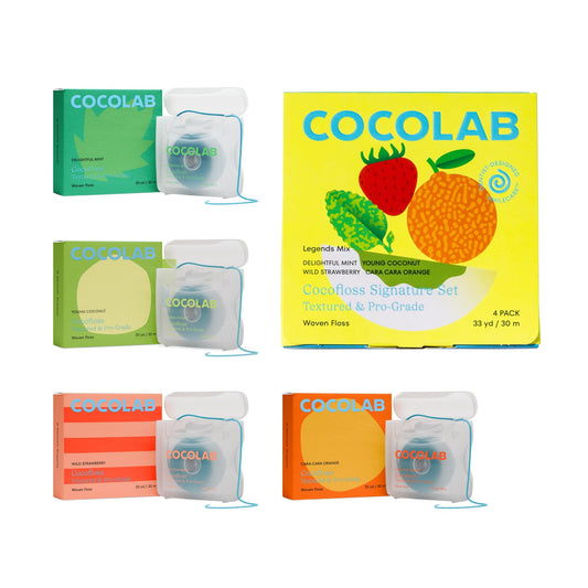 Cocofloss Woven Dental Floss mint 33-yard spool