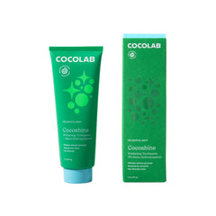 Front view of Cocoshine toothpaste tube