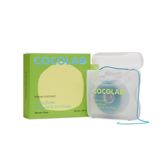 Cocolab Woven Dental Floss spool close-up