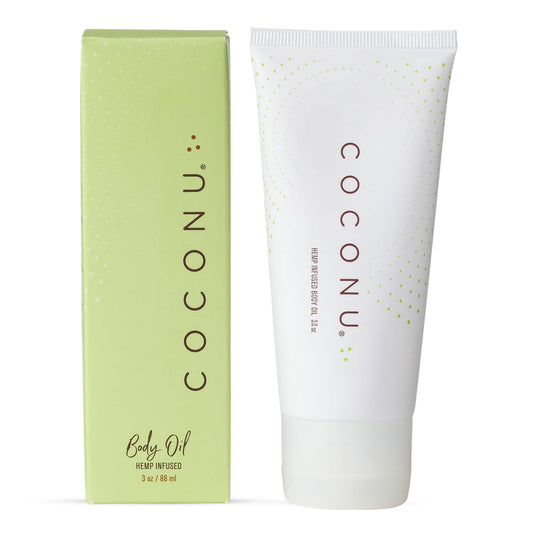 Coconu Hemp Infused Moisturizing Oil bottle front view