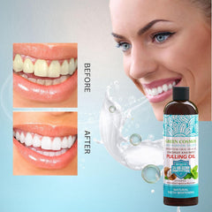 Label highlights alcohol-free and fluoride-free formula