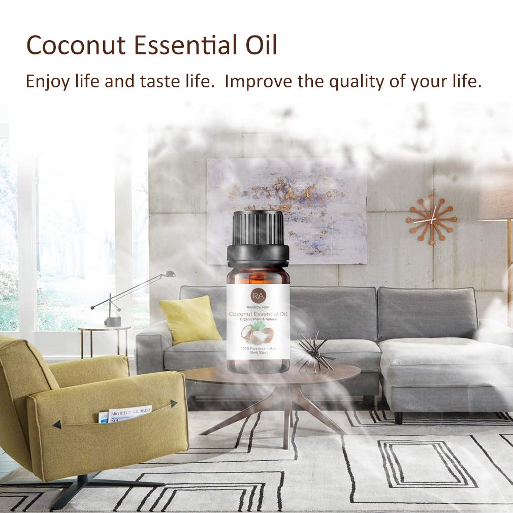 Close-up of Coconut Essential Oil bottles (3x10ml)