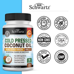 USA-made coconut oil softgels produced in a cGMP facility