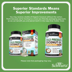 Packaging front of Coconut Oil Capsules 2000mg