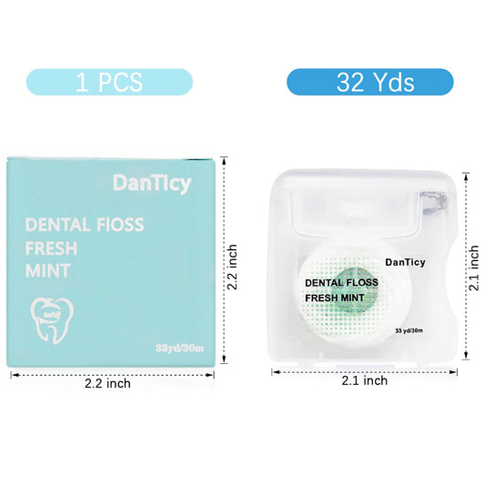 Expandable floss expanding on contact with saliva
