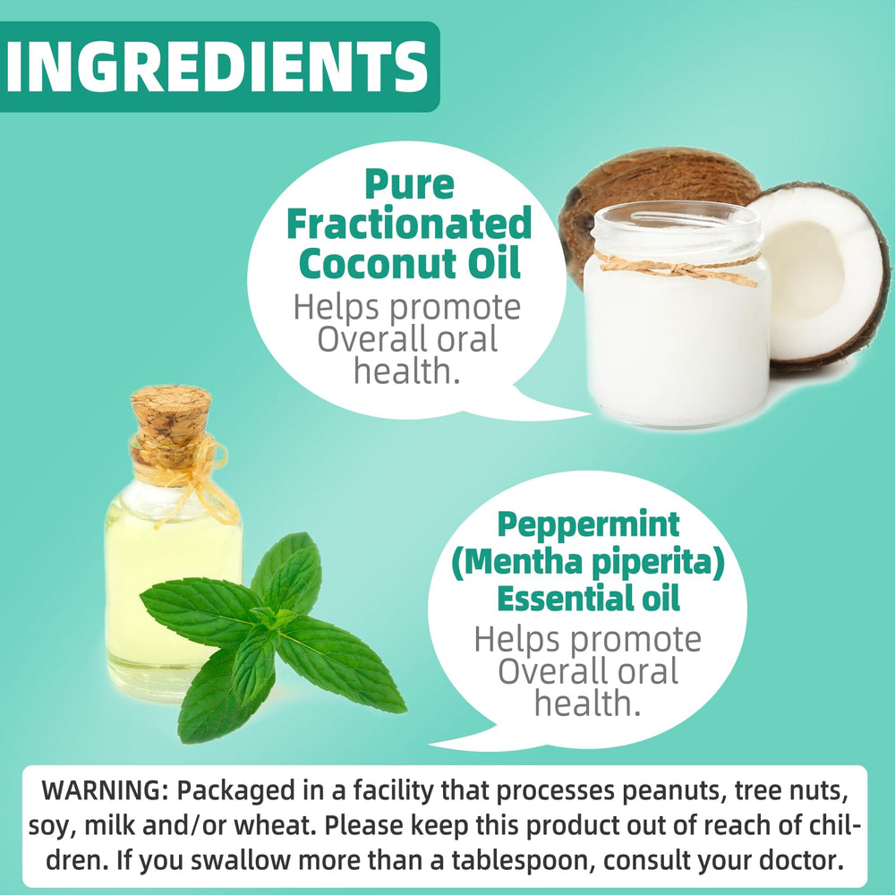 Bi-phase Coconut Oil Pulling formula texture