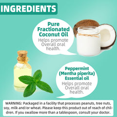 Bi-phase Coconut Oil Pulling formula texture
