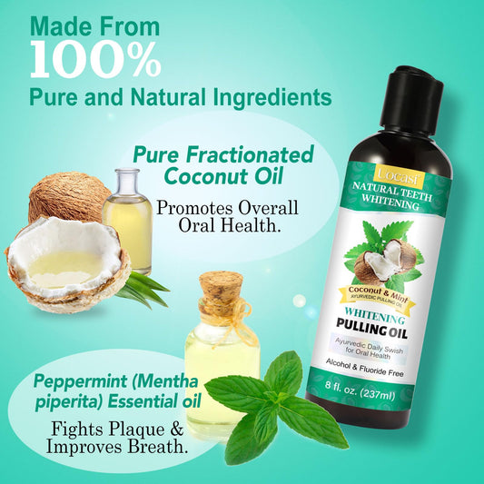Two-pack coconut oil mouthwash packaging display