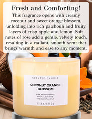 Close-up of three cotton wicks burning evenly in the candle.