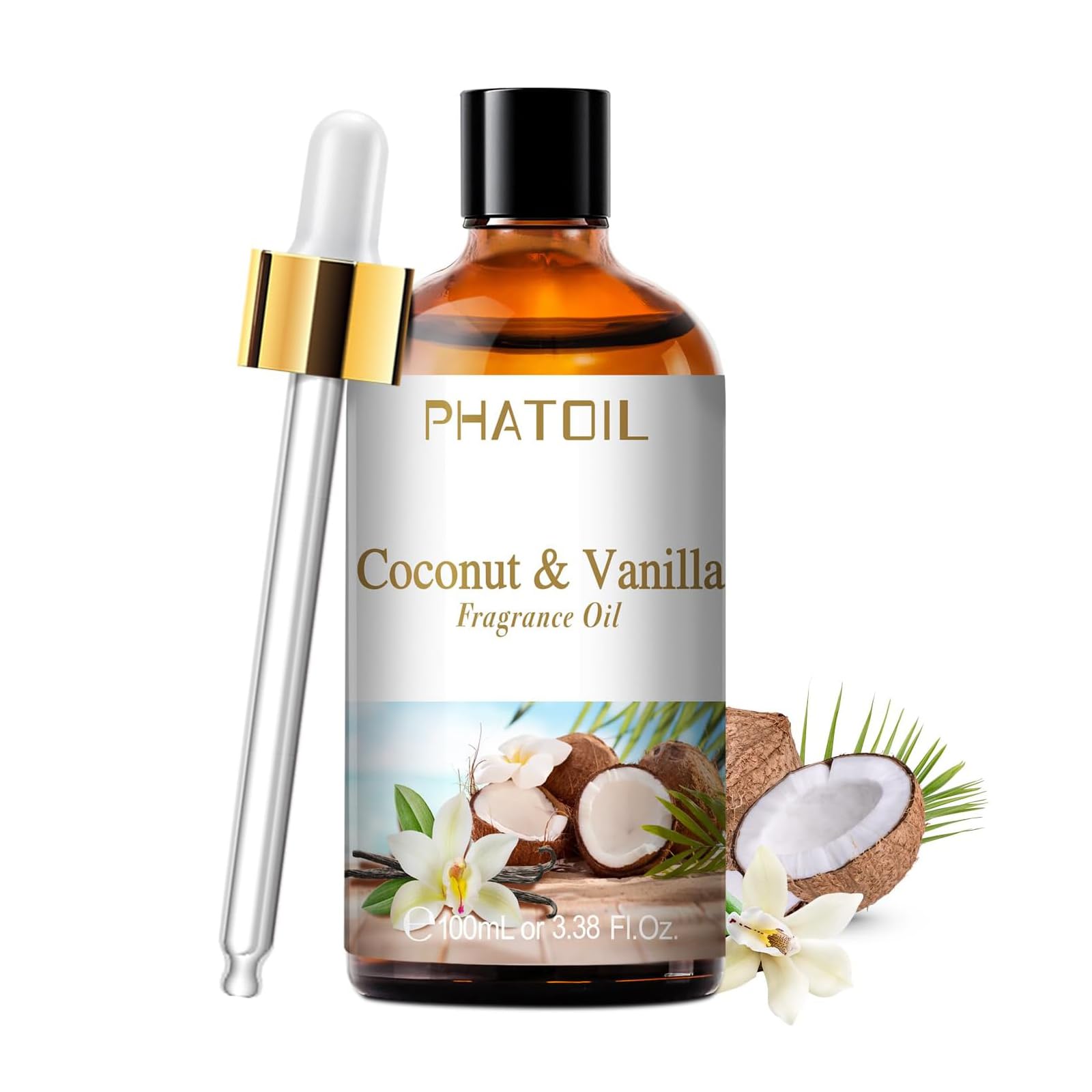 Coconut & Vanilla fragrance oil 100ml bottle
