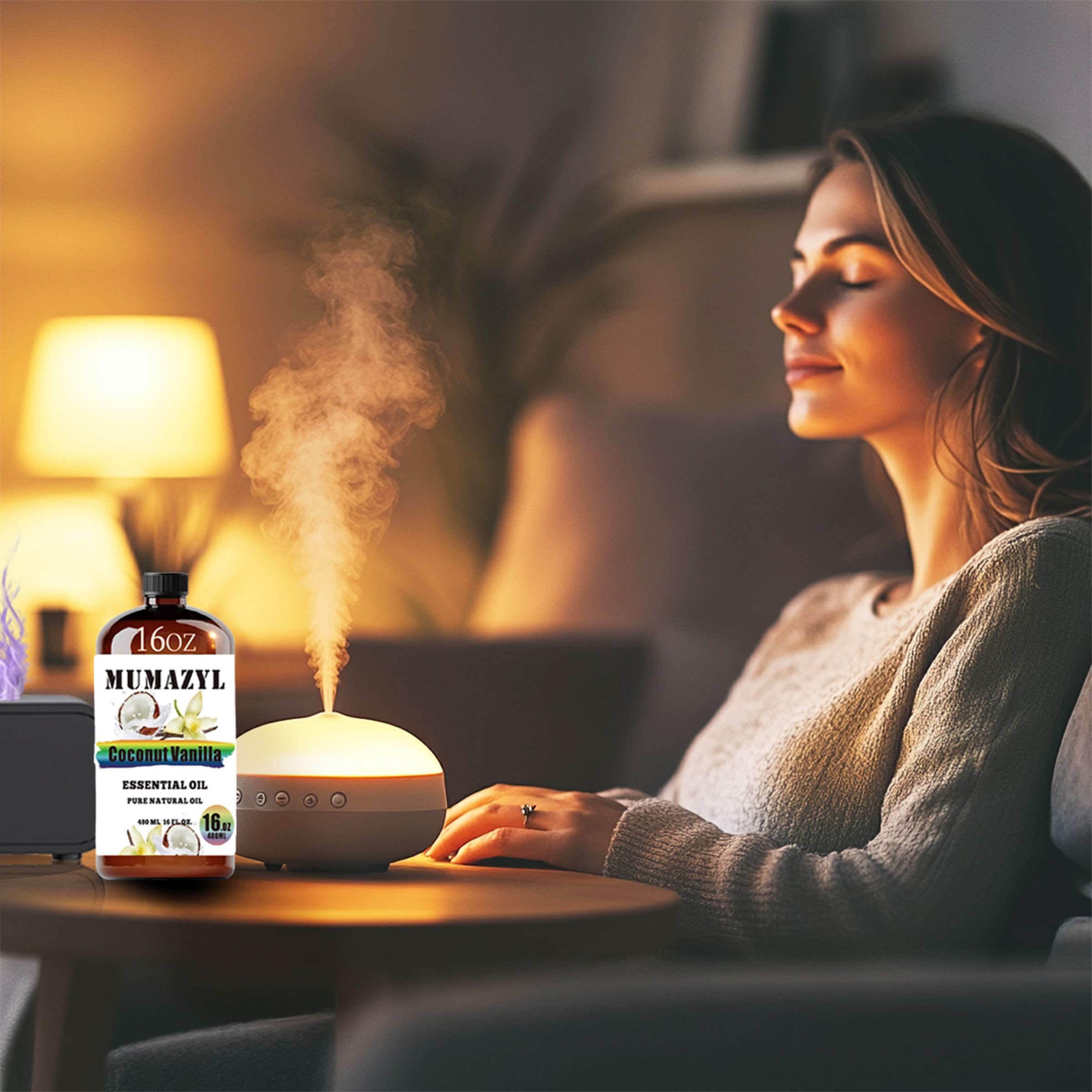 Coconut Vanilla essential oil gift box packaging