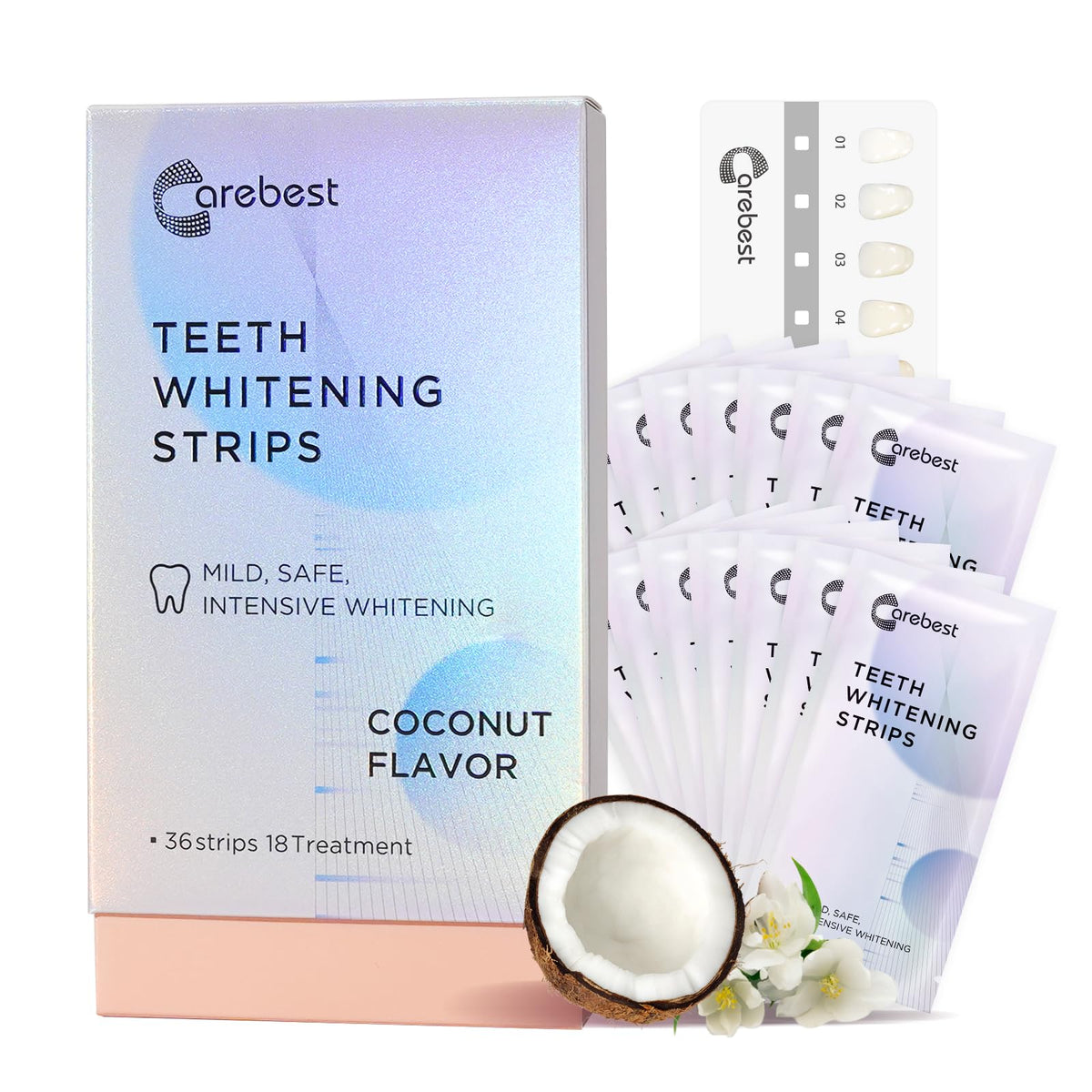 Carebest Coconut Whitening Strips packaging