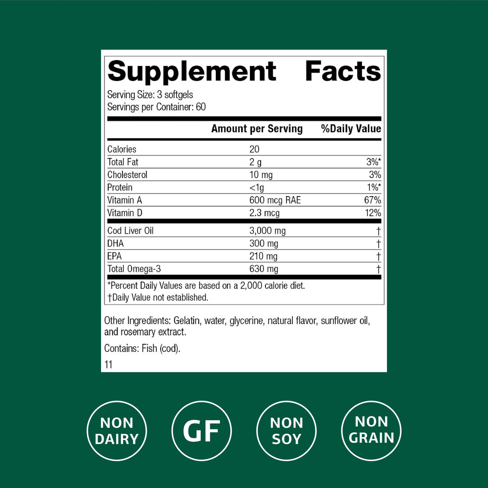 Immune support and antioxidants in Cod Liver Oil