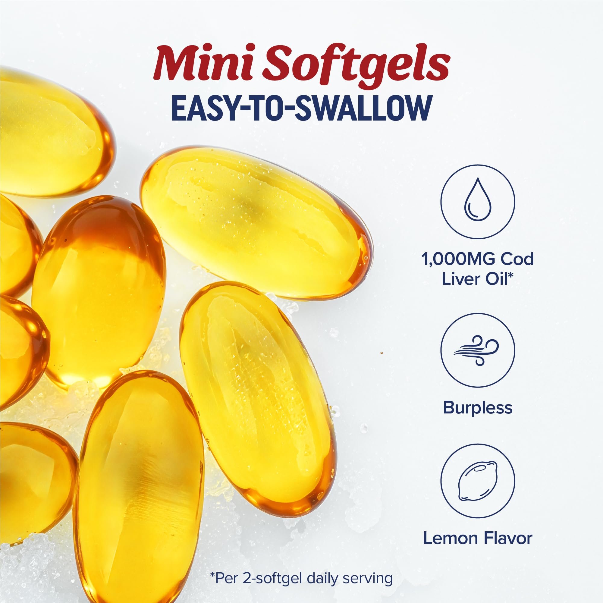 Vitamin A and D3 softgels with cod liver oil