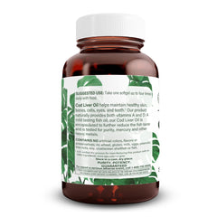 Close-up of cod liver oil softgels