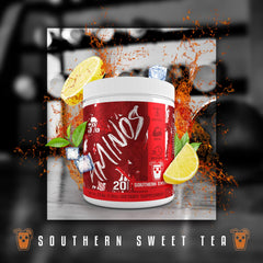 Code Red Aminos powder in a clear shaker bottle