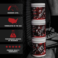 Ingredients panel of Code Red Aminos Italian Lemon Ice