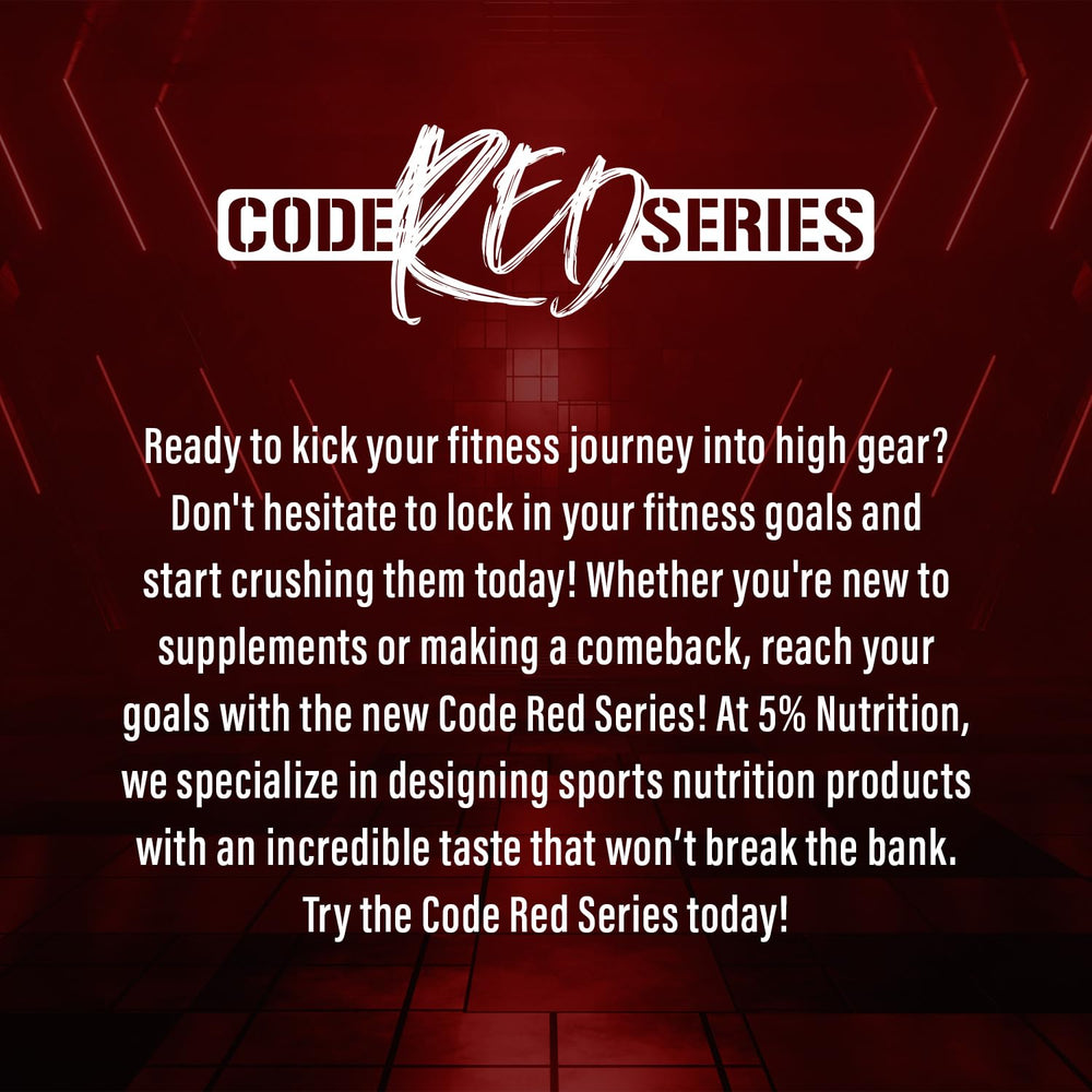 Lifestyle shot of a person using Code Red Aminos during workout