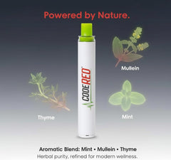 How to use Code Red V-Aid Herbal Diffuser Pen diagram