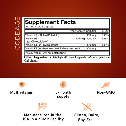 Codeage ADK vitamins packaging and box