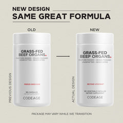 Serving size graphic for 1,500 mg grass-fed organ blend