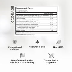 close-up of Codeage capsules showing smooth finish and easy-to-swallow size for convenience