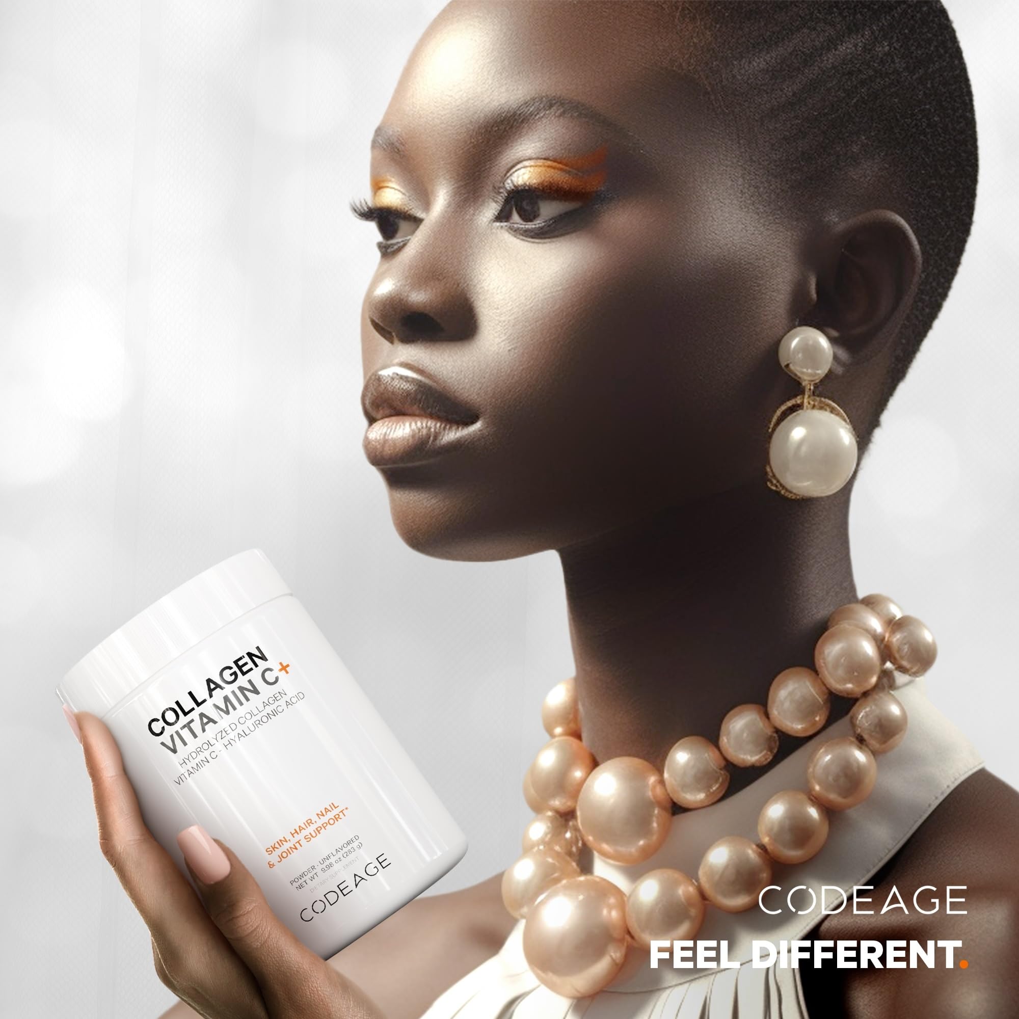 9.98 oz Codeage Collagen Peptides packaging