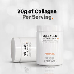 Vitamin C and hyaluronic acid ingredients for collagen formula