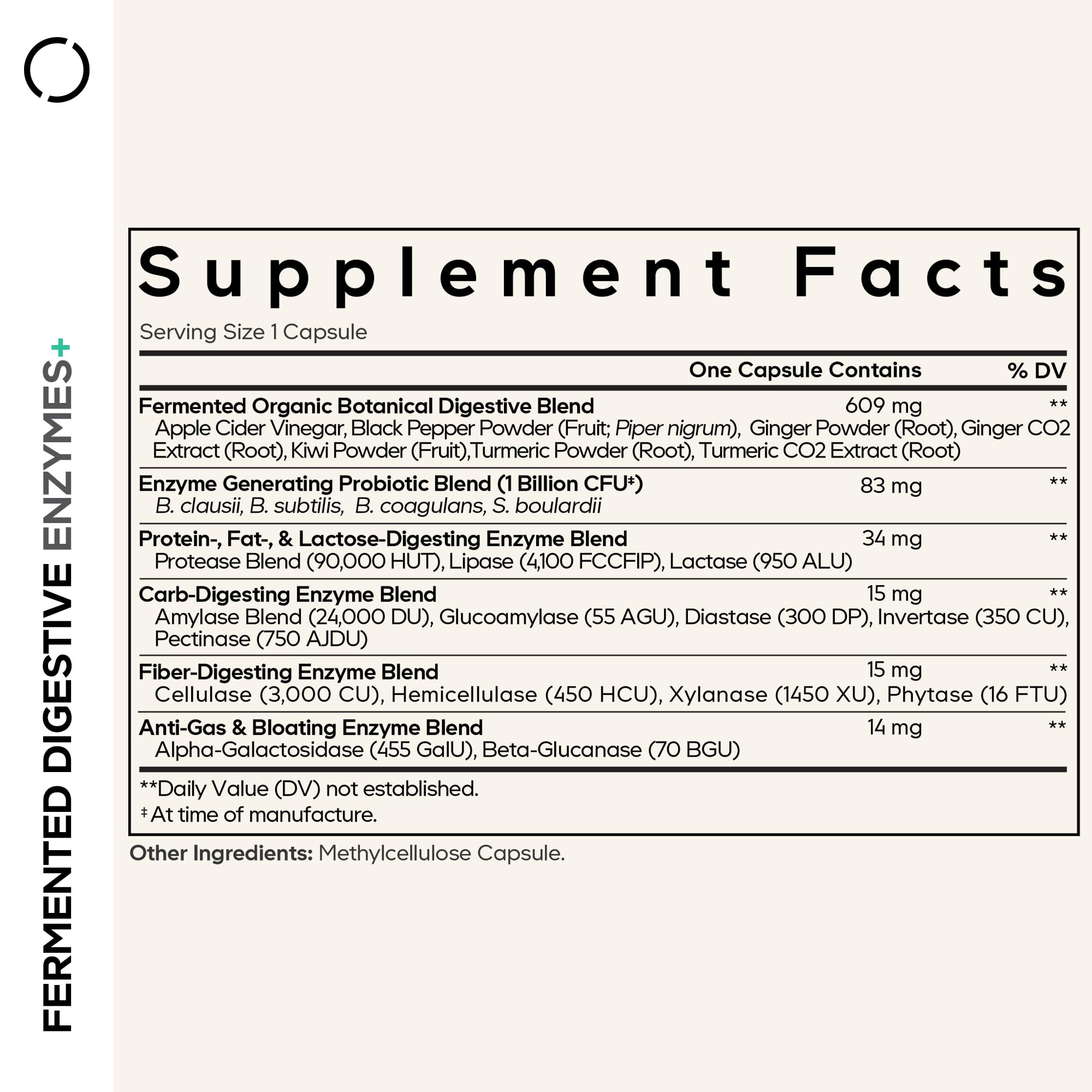 Digestive enzyme blend featuring 14 pancreatic enzymes
