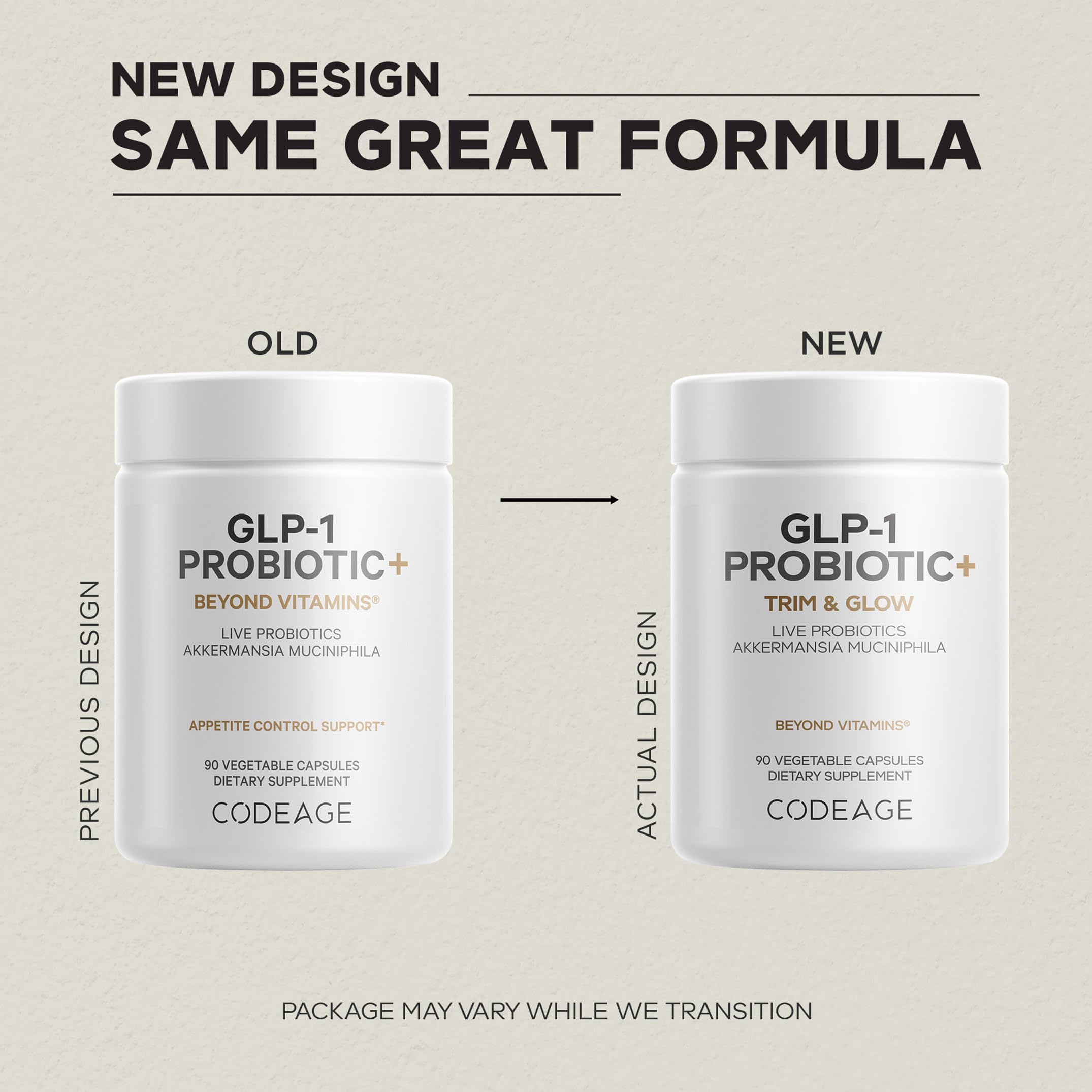 Codeage GLP-1 Probiotic+ 90 capsules packaging