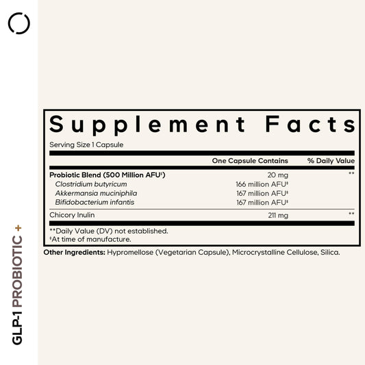 Codeage GLP-1 Probiotic+ bottle label