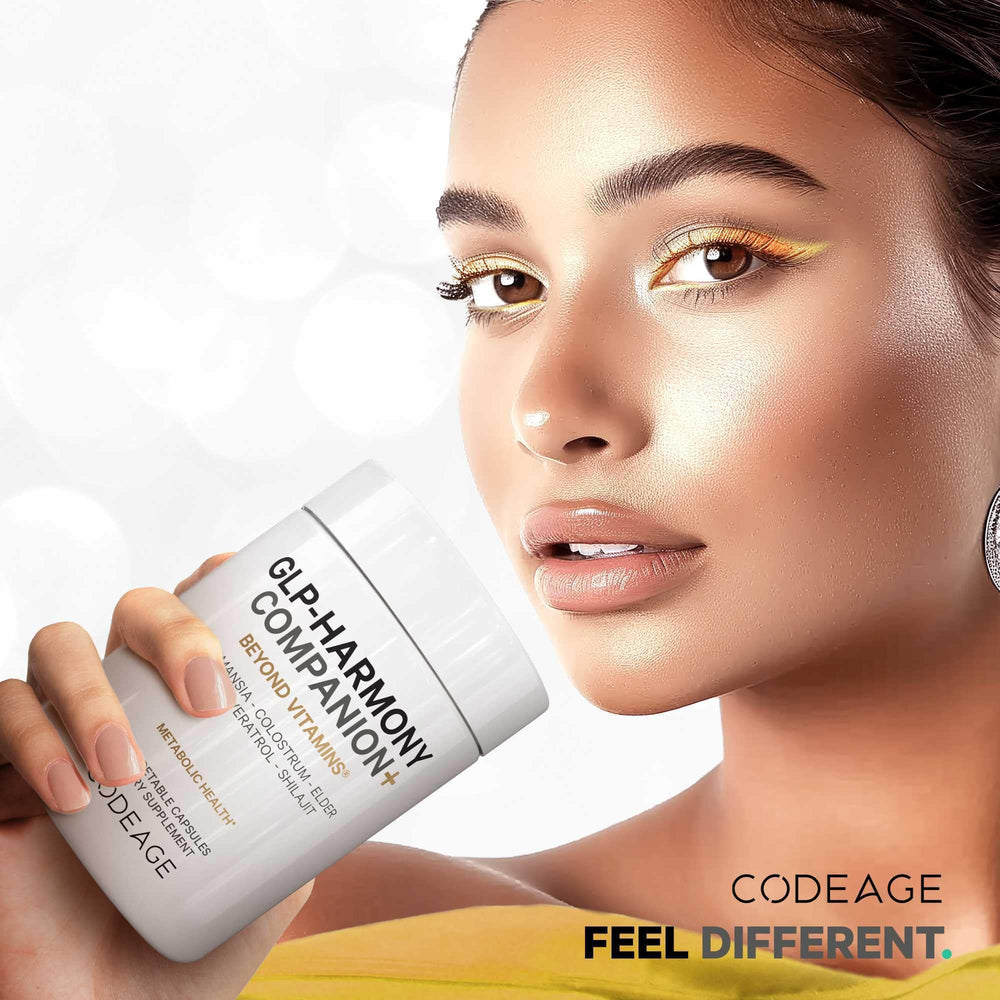 Close-up of Codeage GLP-Harmony Companion+ capsules