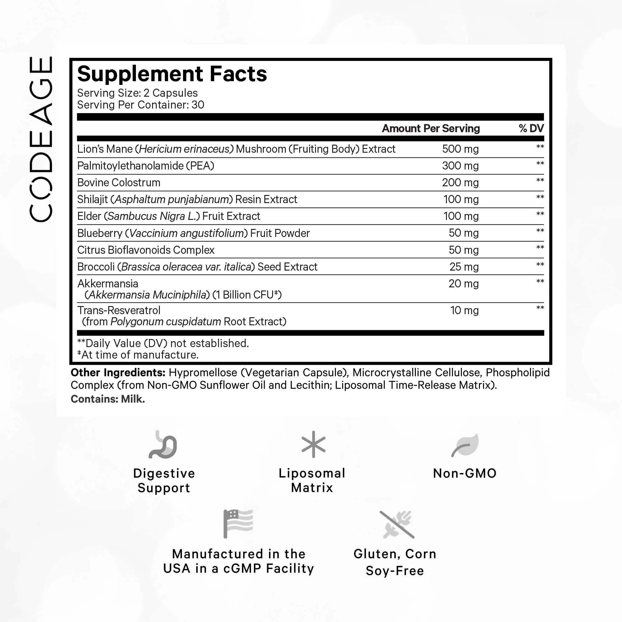 Codeage GLP-Harmony Companion+ packaging with bottle