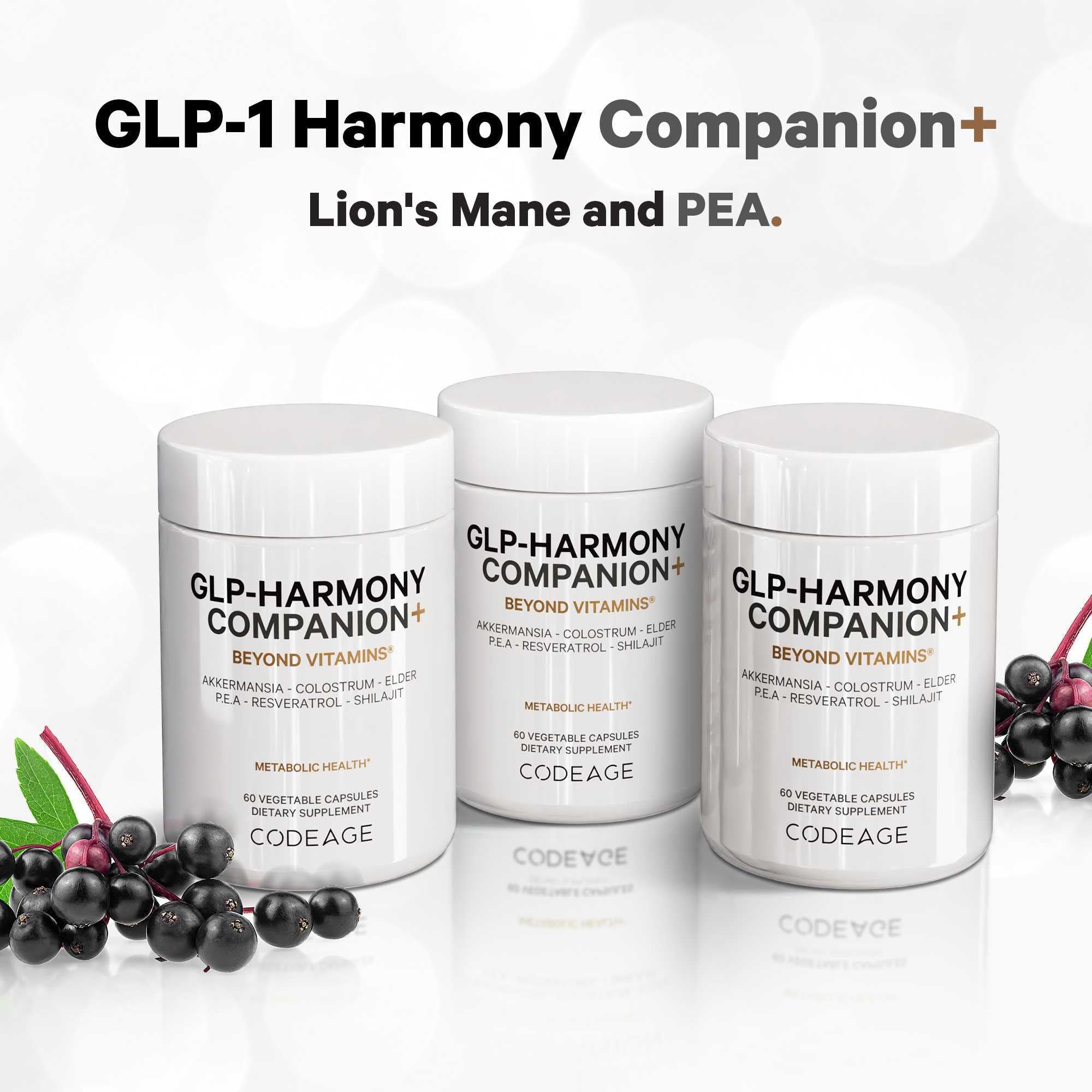 Product shot of Codeage GLP-Harmony Companion+ on white background