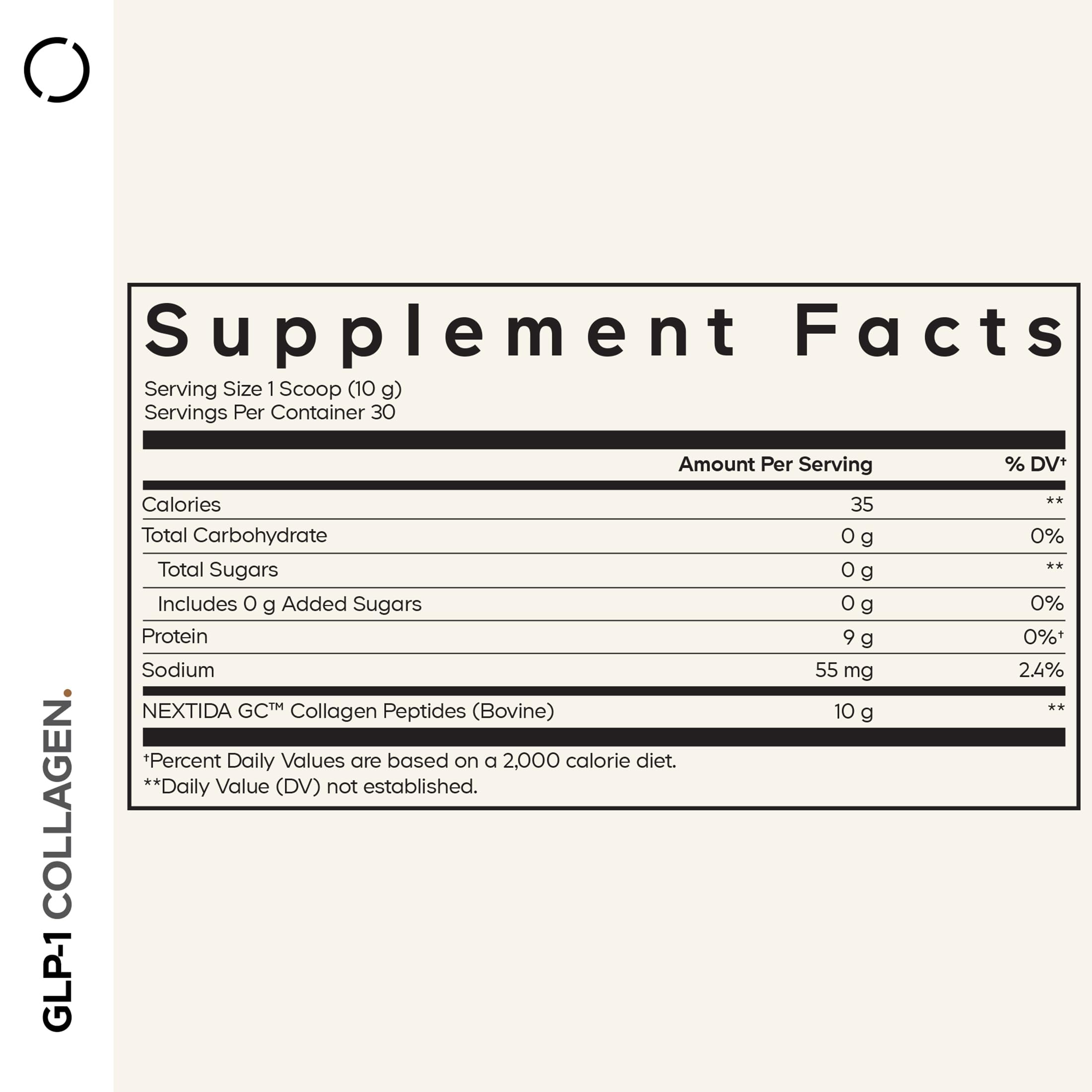 Bottle of Codeage GLP-1 Collagen Powder
