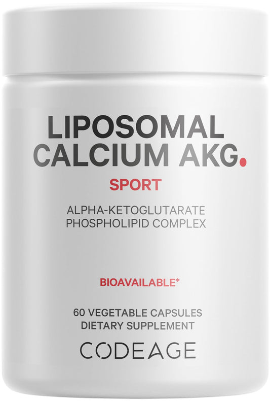 Codeage Liposomal Calcium AKG bottle front label
